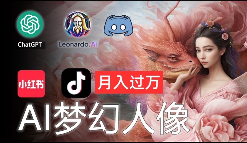 AI摄影梦幻人像:零基础也能月入过万的秘密【揭秘】-冒泡网