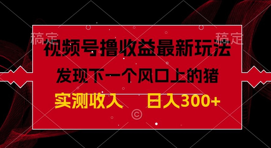 视频号分成计划最新玩法，单条作品几分钟制作完成,日入300+，过年前最后的冲刺-冒泡网