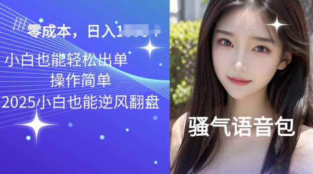 2025骚气导航语音包项目,零基础小白单日变现多张-冒泡网