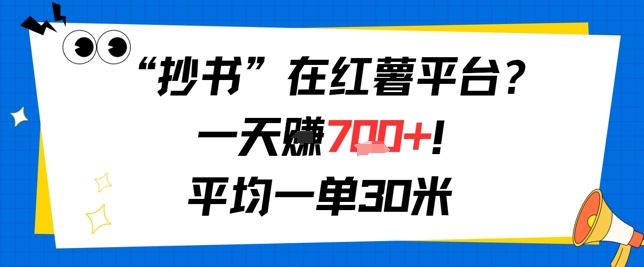 抄书在红薯平台？一天挣几张，平均一单30米，有手就行，新手小白不二之选！-冒泡网