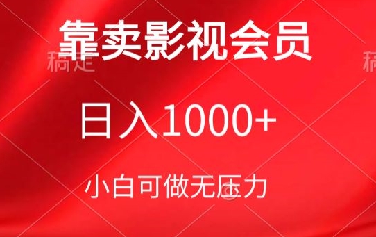 靠卖影视会员,日入1000+,落地保姆级教程,新手可学【揭秘】-冒泡网