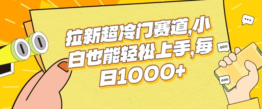 拉新超冷门赛道，小白也能轻松上手，每日1000+-冒泡网