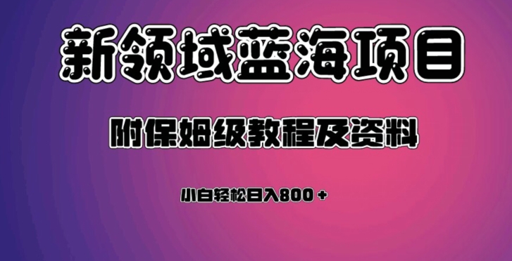 虚拟资源蓝海领域新项目，轻松日入800＋，附保姆级教程及资料-冒泡网