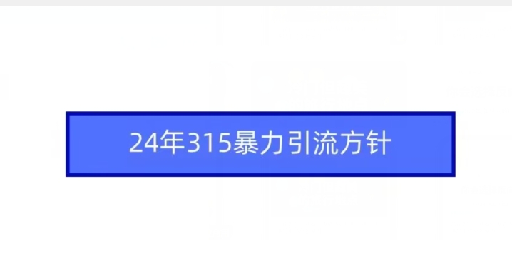 24年315暴力引流方针-冒泡网