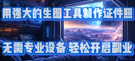 用强大的生图工具制作证件照,无需专业设备,轻松开启副业-冒泡网