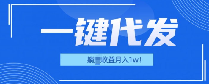 一键代发项目(团长版),管道收益躺Z月入1w+-冒泡网
