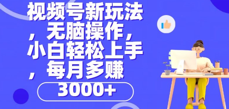 视频号新玩法,无脑操作,小白也能轻松上手,每个月多赚3000+-冒泡网