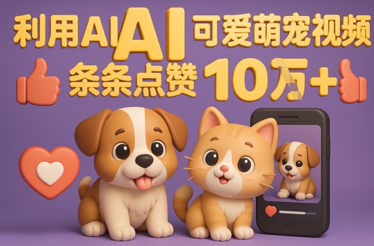 能骗过系统的AI萌宠视频制作全攻略:从0到 2W粉的爆款密码-冒泡网