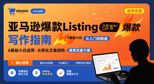亚马逊爆款Listing写作方法,亚马逊0基础小白也能写爆款自带流量的Listing-冒泡网