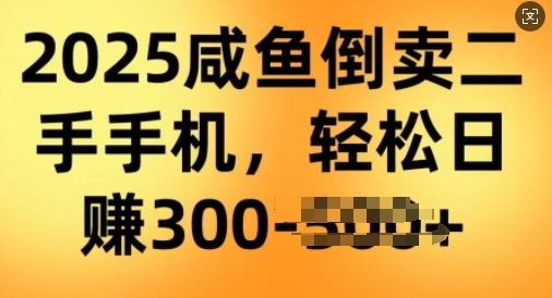 2025闲鱼倒卖二手手机，高客单，高利润，轻松日入3张-冒泡网