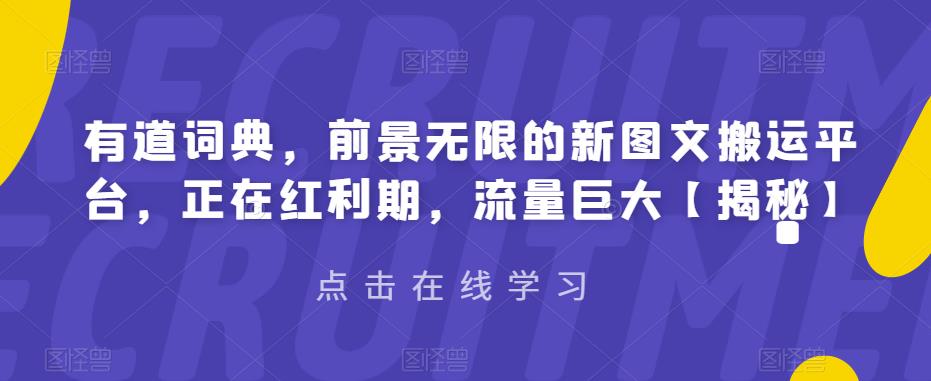 有道词典,前景无限的新图文搬运平台,正在红利期,流量巨大【揭秘】-冒泡网