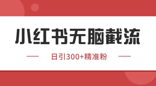 小红书只要你有同行就能获客，独家野路子获客玩法，暴力截流【揭秘】-冒泡网