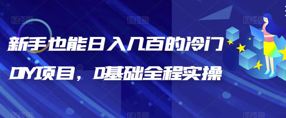 新手也能日入几百的冷门DIY项目，0基础全程实操【揭秘】-冒泡网