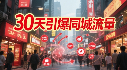 30天引爆同城流量:团购篇 认知篇 流量篇 来客篇 达人篇 老板人设IP篇 投流篇-冒泡网