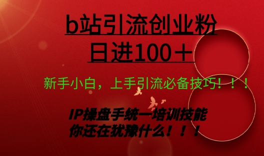 日引创业粉 100+ b 站全套打法【实操教学】不容错过-冒泡网