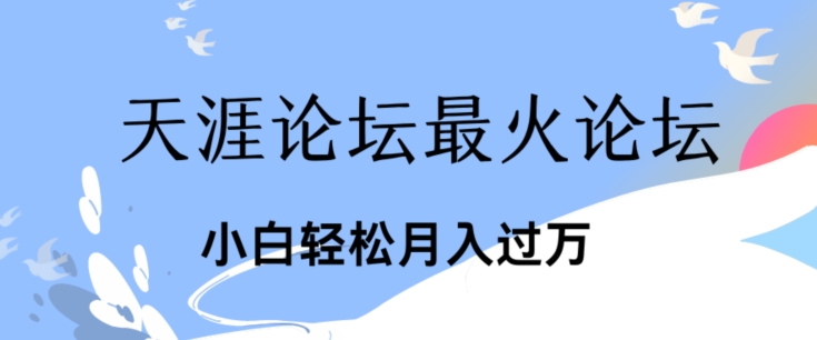 引爆私域利用最火话题天涯论坛、小白轻松月入过w-冒泡网