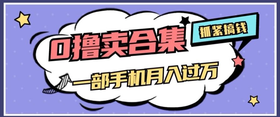 0撸项目月入过万，售卖全套ai工具合集，一单29.9元，一部手机即可【揭秘】-冒泡网