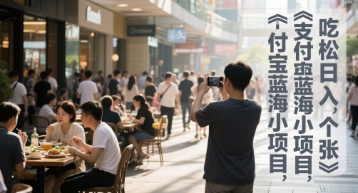 支付宝蓝海小项目,吃饭逛街拍个照,轻松日入1张-冒泡网