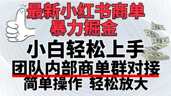 最新小红书商单,暴力掘金,单月稳定变现3W+-冒泡网