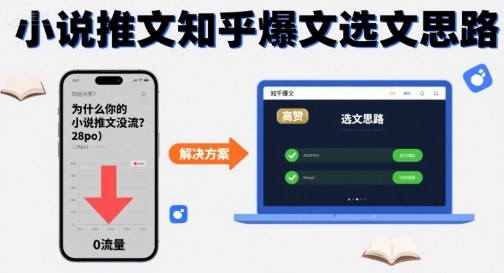 为什么你的小说推文没流量?小说推文知乎爆文选文思路-冒泡网