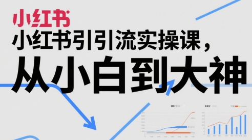 小红书引流实操课,从小白到大神-冒泡网