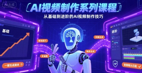 AI视频制作系列课程,从基础到进阶的AI视频制作技巧全涵盖-冒泡网