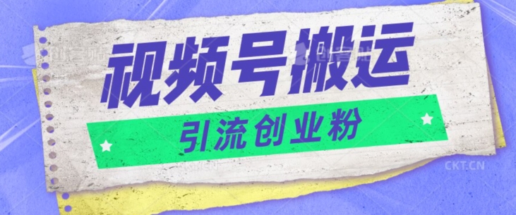视频号搬运去重,单日引流200+创业粉-冒泡网