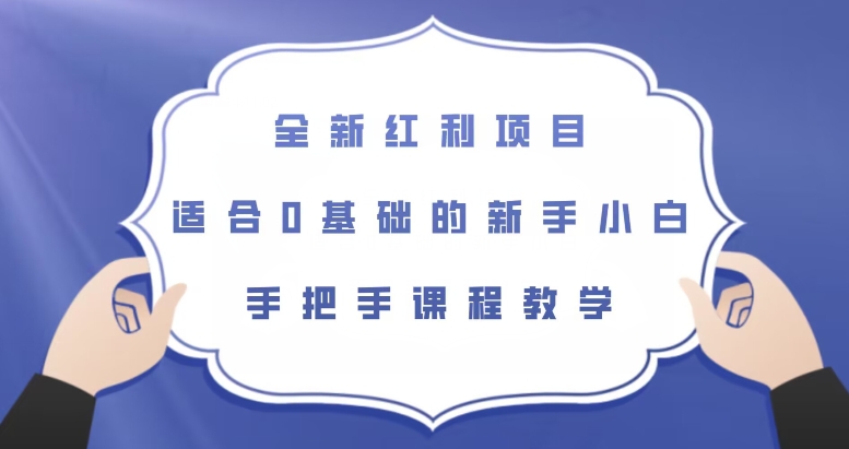 全新红利项目,适合0基础的新手小白,手把手课程教学【揭秘】-冒泡网