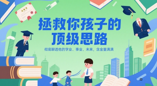 付费文章:拯救你孩子的顶级思路,彻底聊透他的学业、事业、未来,含金量满满-冒泡网