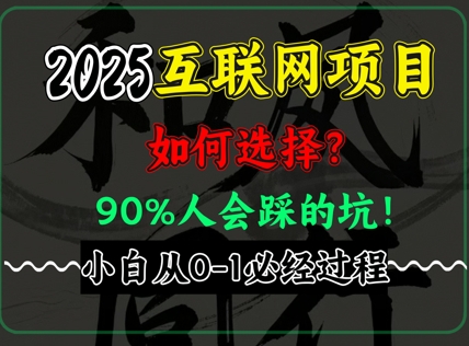 2025年互联网项目搞钱方法论，全是干货，肺腑之言，新手从0-1必经过程，边看边实操-冒泡网