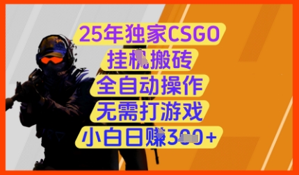 25年独家CSGO挂G搬砖,全自动操作,无需打游戏,小白日入3张+【揭秘】-冒泡网