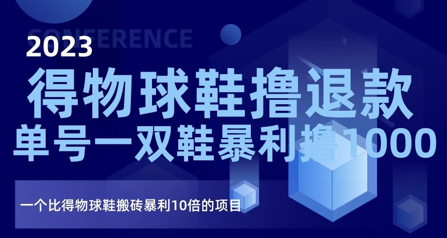 2023得物球鞋撸退款，单号一双鞋暴利撸1000，一个比得物球鞋搬砖暴利10倍的项目【揭秘】-冒泡网