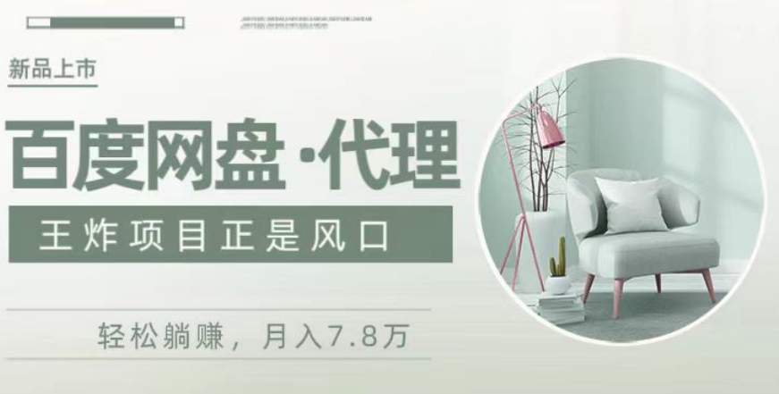 度盘代理，月入7w保姆级全方位教程-冒泡网
