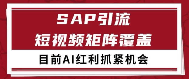 小红书某音sap赛道引流获客 自热矩阵日引200+【揭秘】-冒泡网