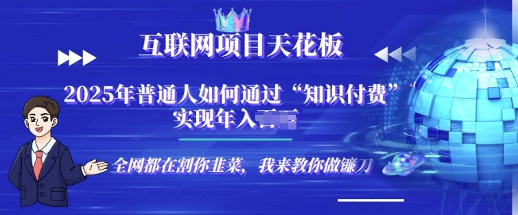 2025-互联网项目天花板”知识付费”卖项目合伙人镰刀训练营-冒泡网
