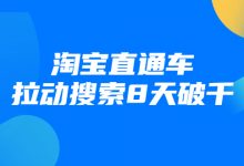 进阶战速课：淘宝直通车拉动搜索8天破千-冒泡网