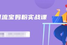 百度贴吧引流宝妈粉实战课,小白也可以日引100+精准粉【视频课程】-冒泡网