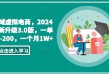私域虚拟电商，全新升级3.0版，一单50-200，一个月1W+-蜗牛学社