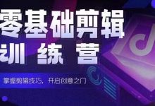 短剧剪辑师训练营，短剧达人训练营，适合宝爸宝妈的0基础剪辑训练营-蜗牛学社
