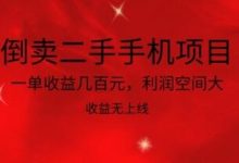 倒卖二手手机项目，一单收益几百元，利润空间大，收益高，收益无上线-蜗牛学社