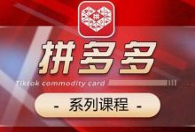 拼多多系列课，【基础】【运营】【活动】【推广】【玩法】5大模块-蜗牛学社