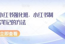 水水·小红书强化班，小红书制作爆款笔记的方法-蜗牛学社