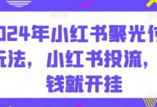 年小红书聚光付费玩法，小红书投流，充钱就开挂-蜗牛学社