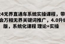 无界直通车系统实操课程,带你学会万相无界关键词推广,4.0升级版,系统化课程 理论+实操-蜗牛学社