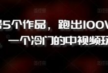 新号5个作品，跑出100W播放，一个冷门的中视频玩法-蜗牛学社