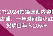 小红书拍摄原创内容打造百万店铺,一年时间靠小红书带货项目年入20w+-蜗牛学社
