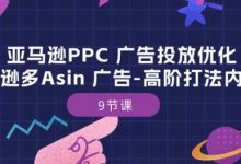亚马逊PPC 广告投放优化：亚马逊多Asin 广告-高阶打法内训班-9节课-蜗牛学社