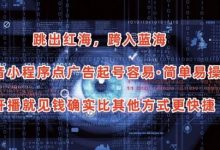 抖音小程序点广告项目，起号容易，简单易操作，开播就见有收益-蜗牛学社