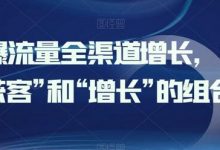 引爆流量全渠道增长，打好“获客”和“增长”的组合拳-蜗牛学社