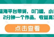 最新蓝海平台带货，0门槛，小白易上手，2分钟一个作品，收益高-蜗牛学社